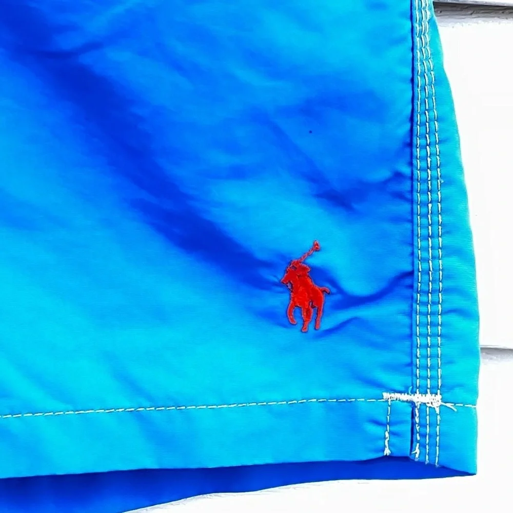 Polo Sport Ralph Lauren Swim‎ Shorts Blue Men’ Large Great EUC Side Pocket